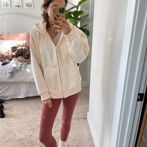 Hooded zip up sweatshirt